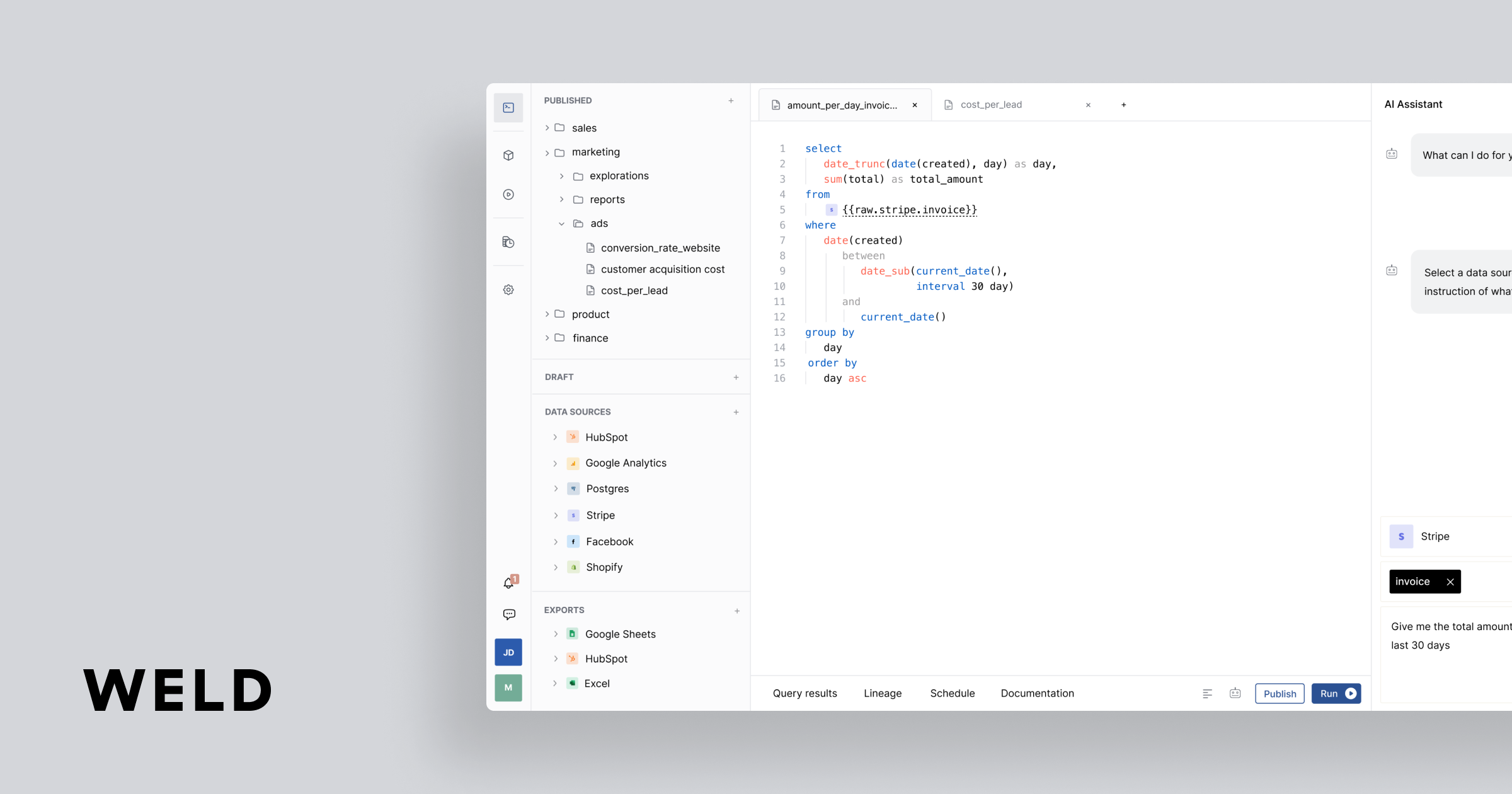 Templates - Weld